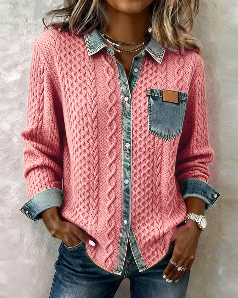 Blusa Slim Fit da Donna – Con Bottoni, Adatta per Uso Casual e Lavorativo