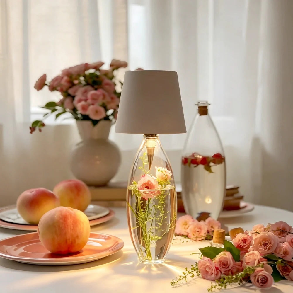 Tappo LED per Bottiglia Ricaricabile - Luce Decorativa a 3 Toni