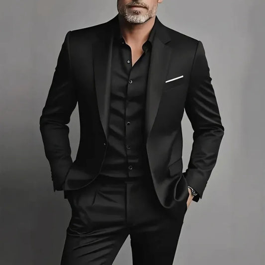 Completo Uomo Elegante Slim Fit – Giacca e Pantaloni Business Casual