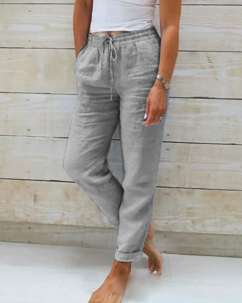 Pantaloni Donna a Vita Alta – Slim Fit, Adatti per Uso Casual e Lavorativo