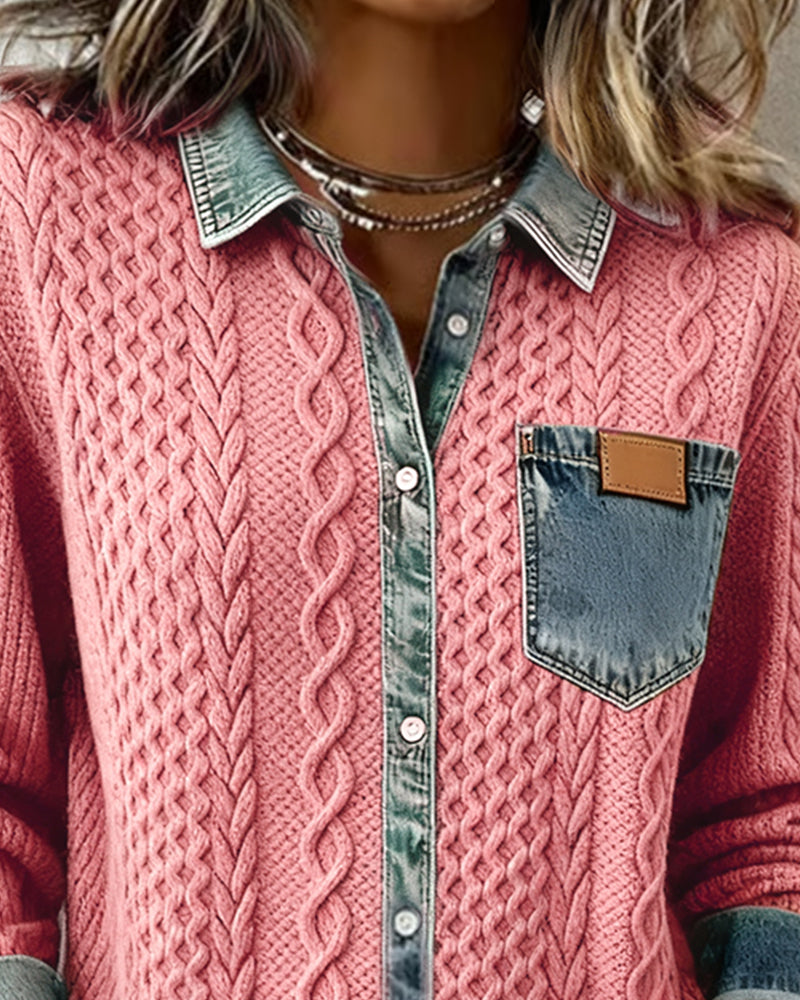 Blusa Slim Fit da Donna – Con Bottoni, Adatta per Uso Casual e Lavorativo