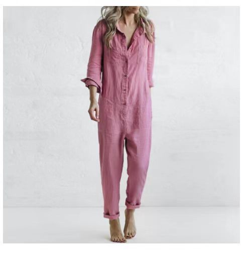 Tuta Slim Fit da Donna – Adatta per Uso Casual e Quotidiano, Con Zip e Vita Elastica