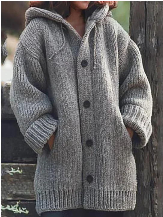 Gilet Oversized da Donna con Cappuccio – Adatto per Uso Casual e Autunnale