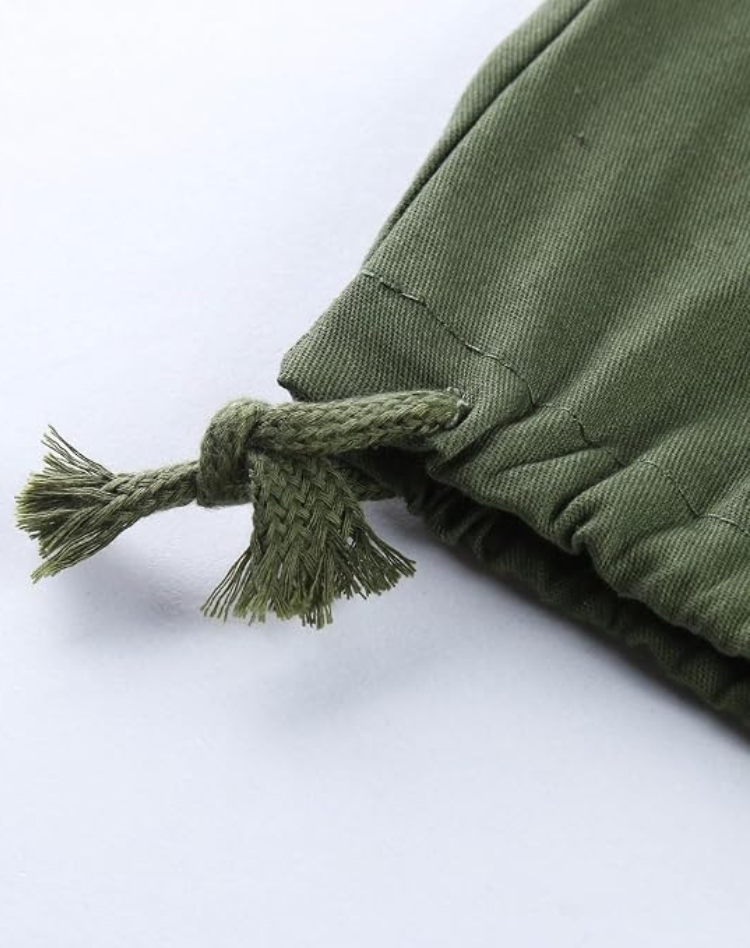 Pantaloni Cargo Uomo con Tasche Multiple e Vita Regolabile