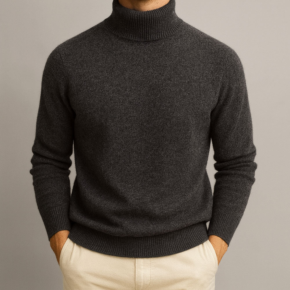 Maglione Femminile Scollo Alto – Adatto per Primavera e Autunno, Con Collo Alto e Maniche Lunghe