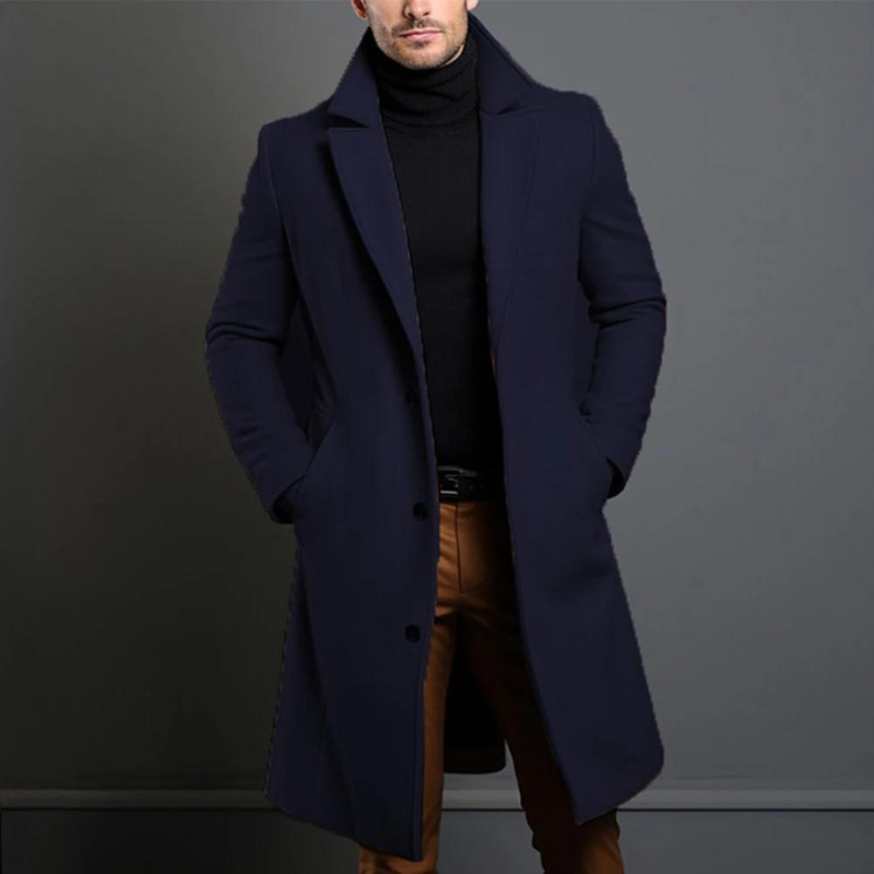 Cappotto Uomo Invernale Elegante Slim Fit