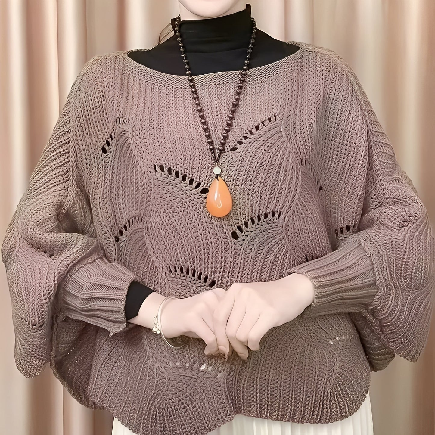 Donna - Maglia termica - Accogliente design a maniche larghe