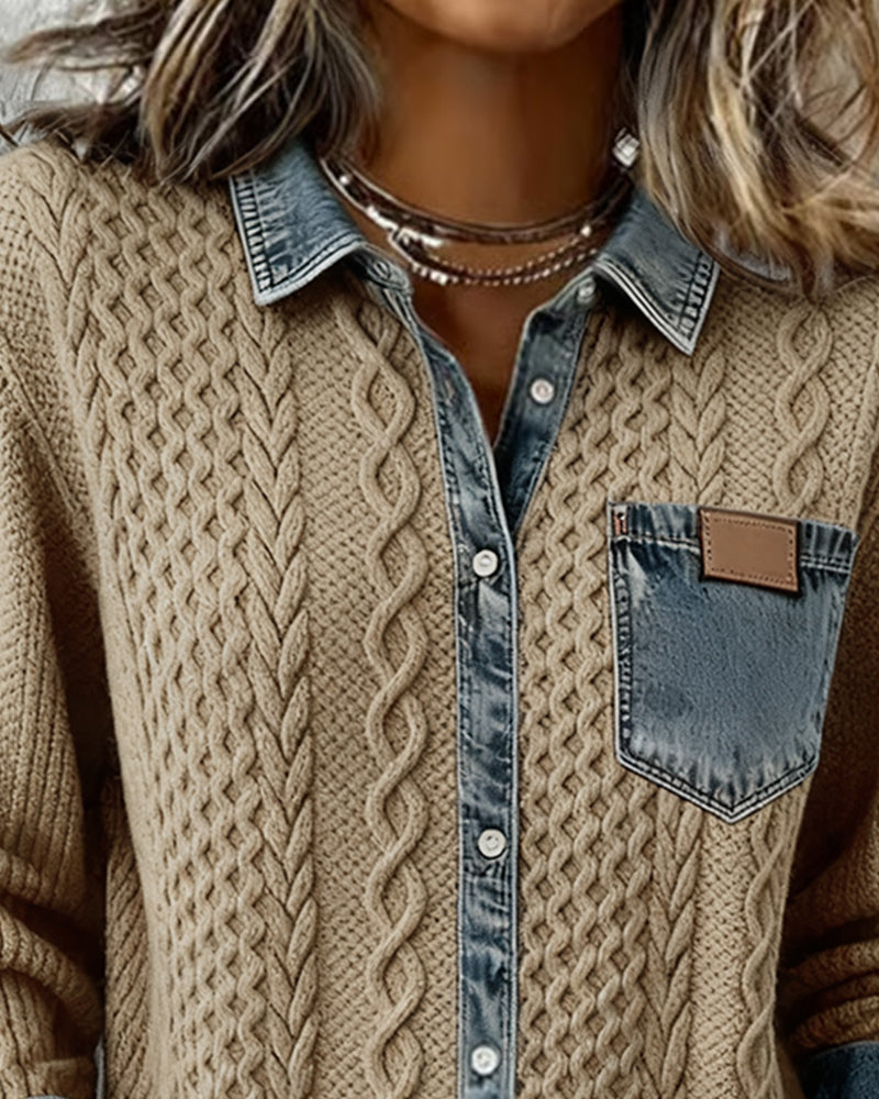 Blusa Slim Fit da Donna – Con Bottoni, Adatta per Uso Casual e Lavorativo