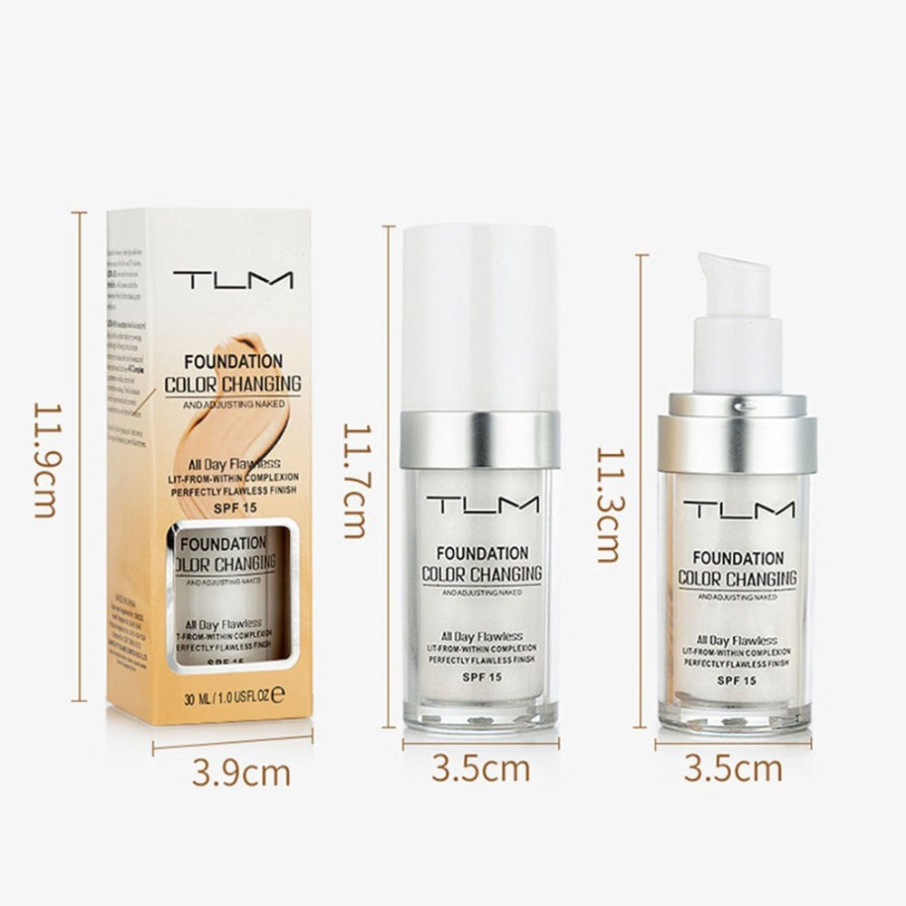 Colour-Changing Liquid Foundation and Concealer Makeup Set