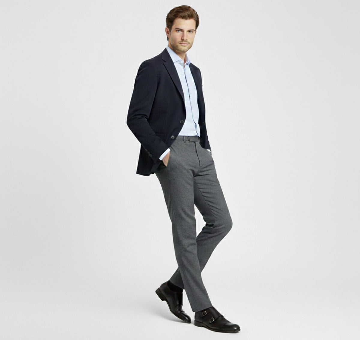 Mocassini Uomo Eleganti in Pelle Sintetica con Dettagli Metallici