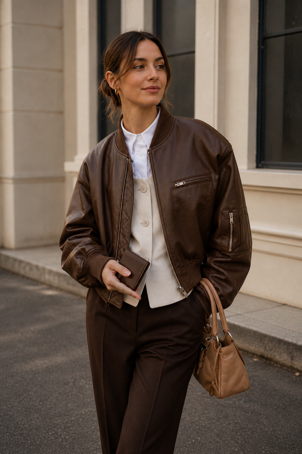 Donna - Bomber casual oversize - Vestibilità elegante