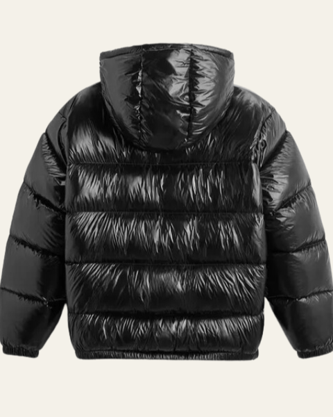 Piumino Uomo in Nylon Lucido con Imbottitura in Piuma d'Oca