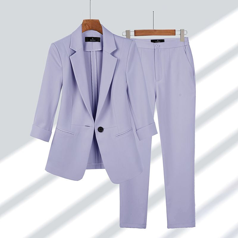 Set Donna Sottile – Inclusivo di Giacca e Pantaloni, Adatto per Lavoro e Occasioni Formali