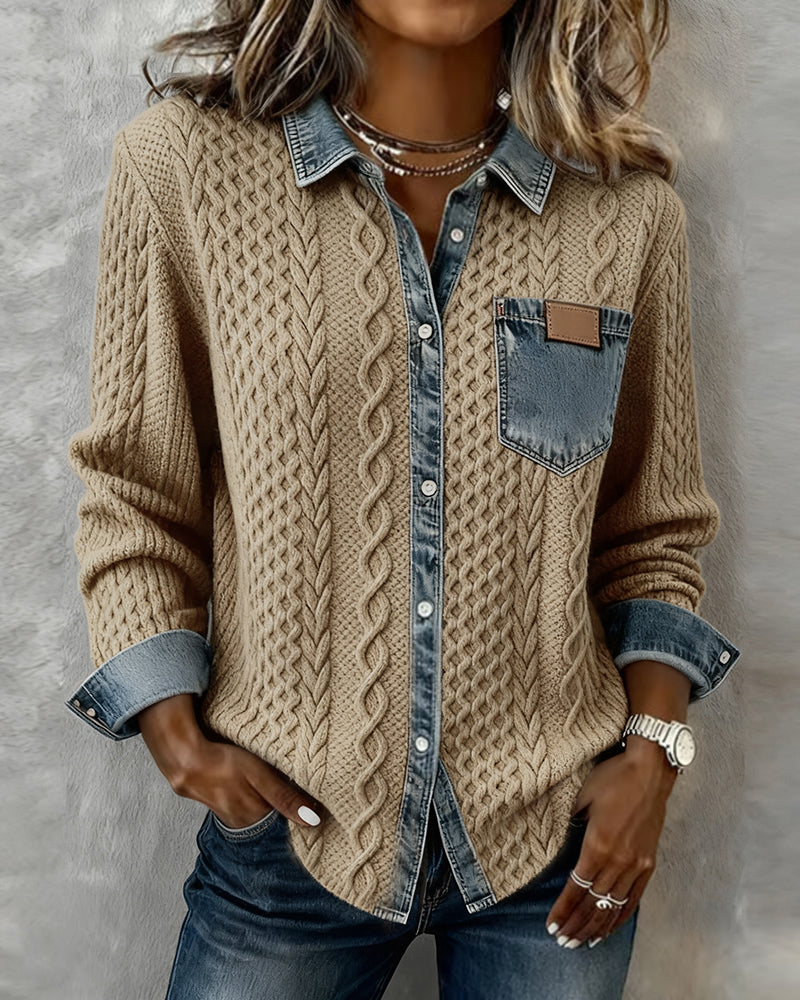 Blusa Slim Fit da Donna – Con Bottoni, Adatta per Uso Casual e Lavorativo