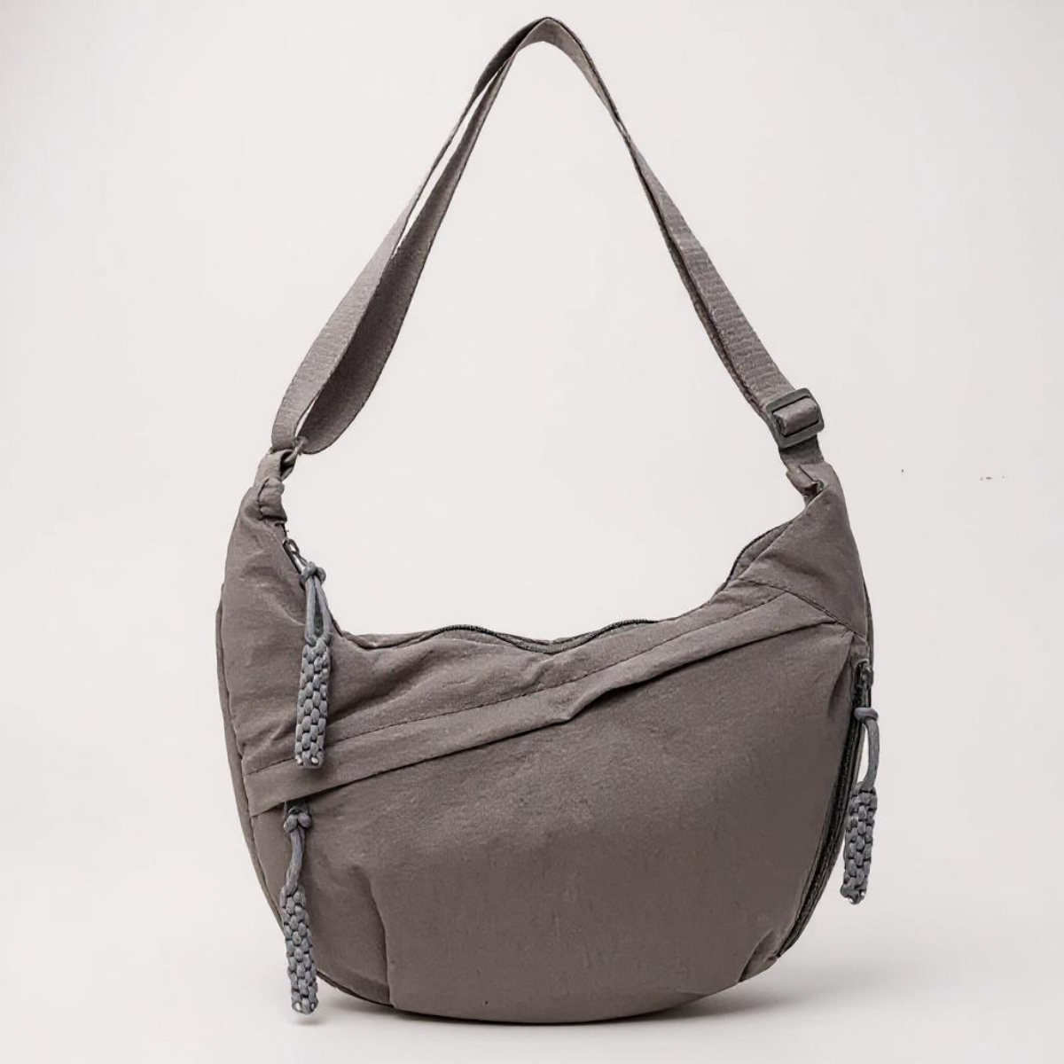 Borsa Tracolla Donna in Nylon con Tasche Multiple