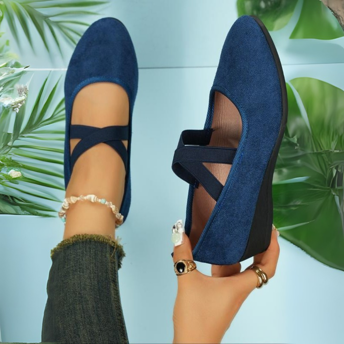 Ballerine Donna Zeppa Punta Chiusa – Scarpe Comode per Ogni Giorno