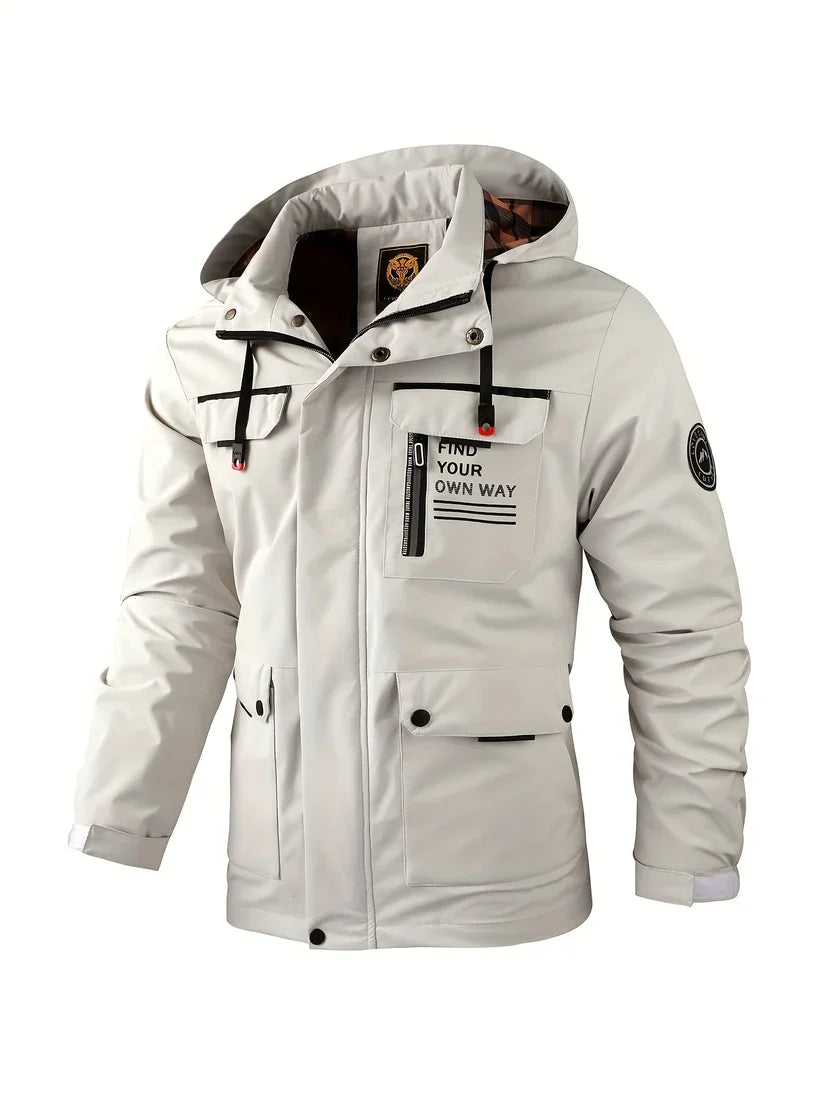 Giacca Invernale Uomo Impermeabile con Cappuccio