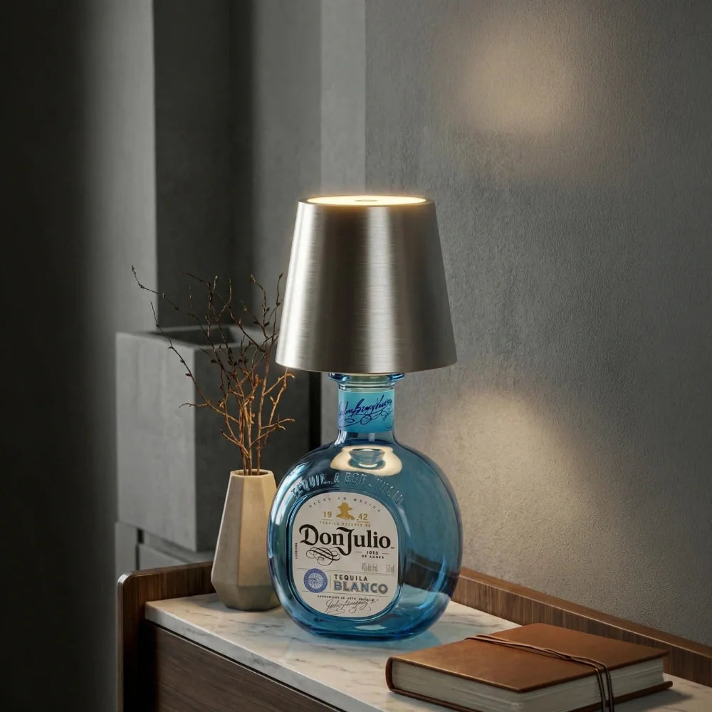 Tappo LED per Bottiglia Ricaricabile - Luce Decorativa a 3 Toni