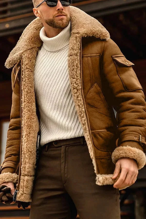 Giacca in Pile Uomo Casual - Giubbotto Invernale Girocollo