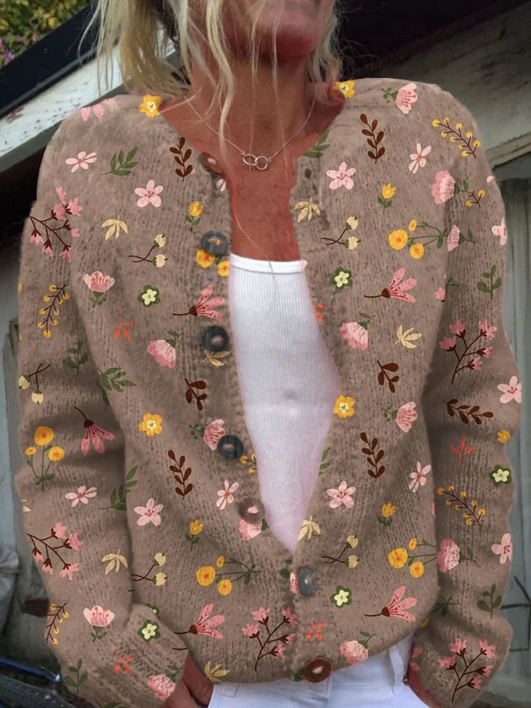 Cardigan Oversized Donna – Con Bottoni, Adatto per Primavera e Autunno