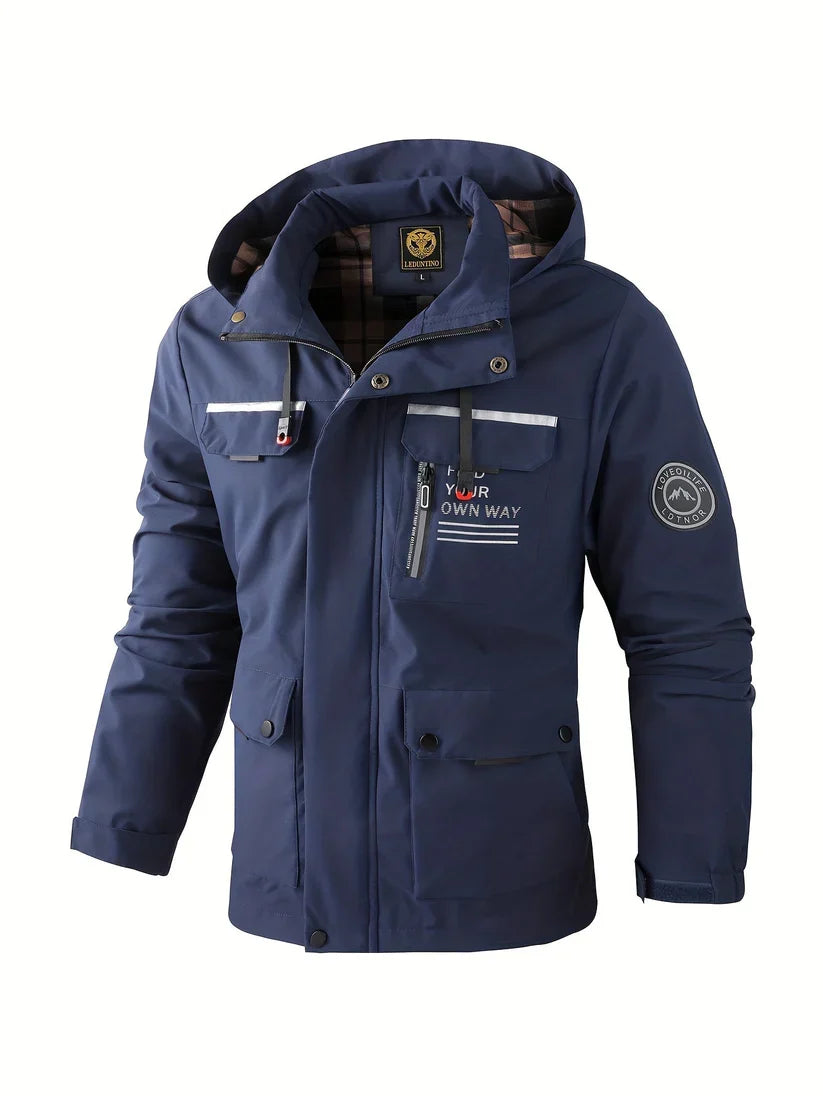 Giacca Invernale Uomo Impermeabile con Cappuccio