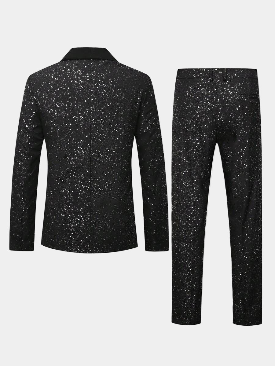 Completo Uomo Glitter Giacca e Pantaloni – Set Elegante Festa