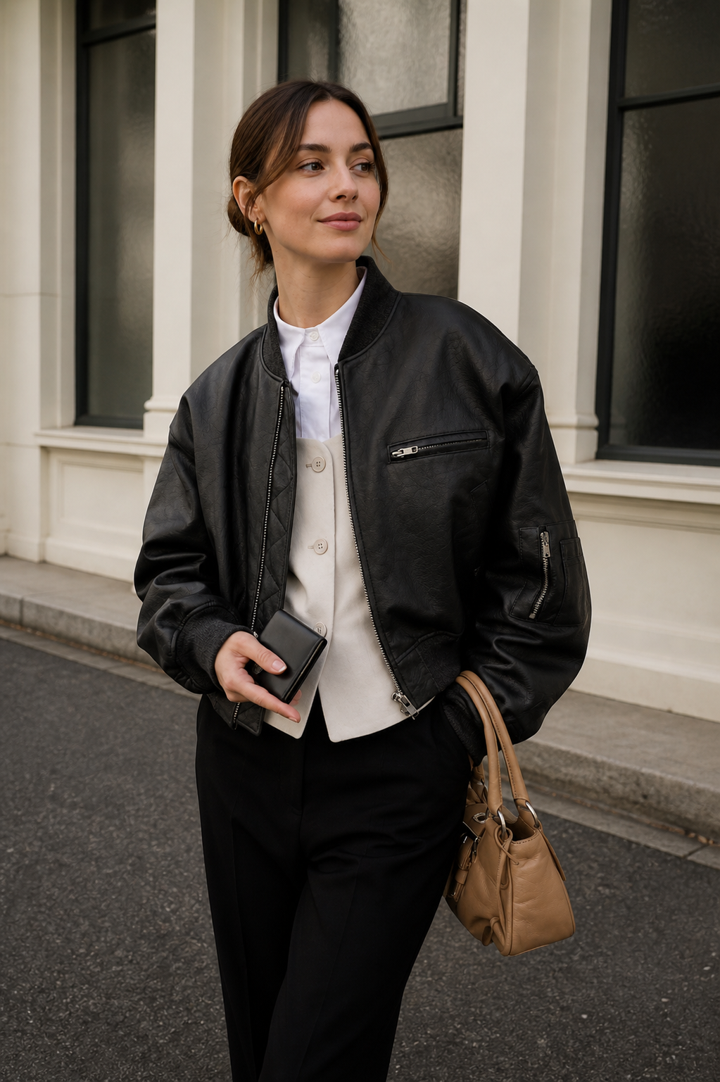 Donna - Bomber casual oversize - Vestibilità elegante
