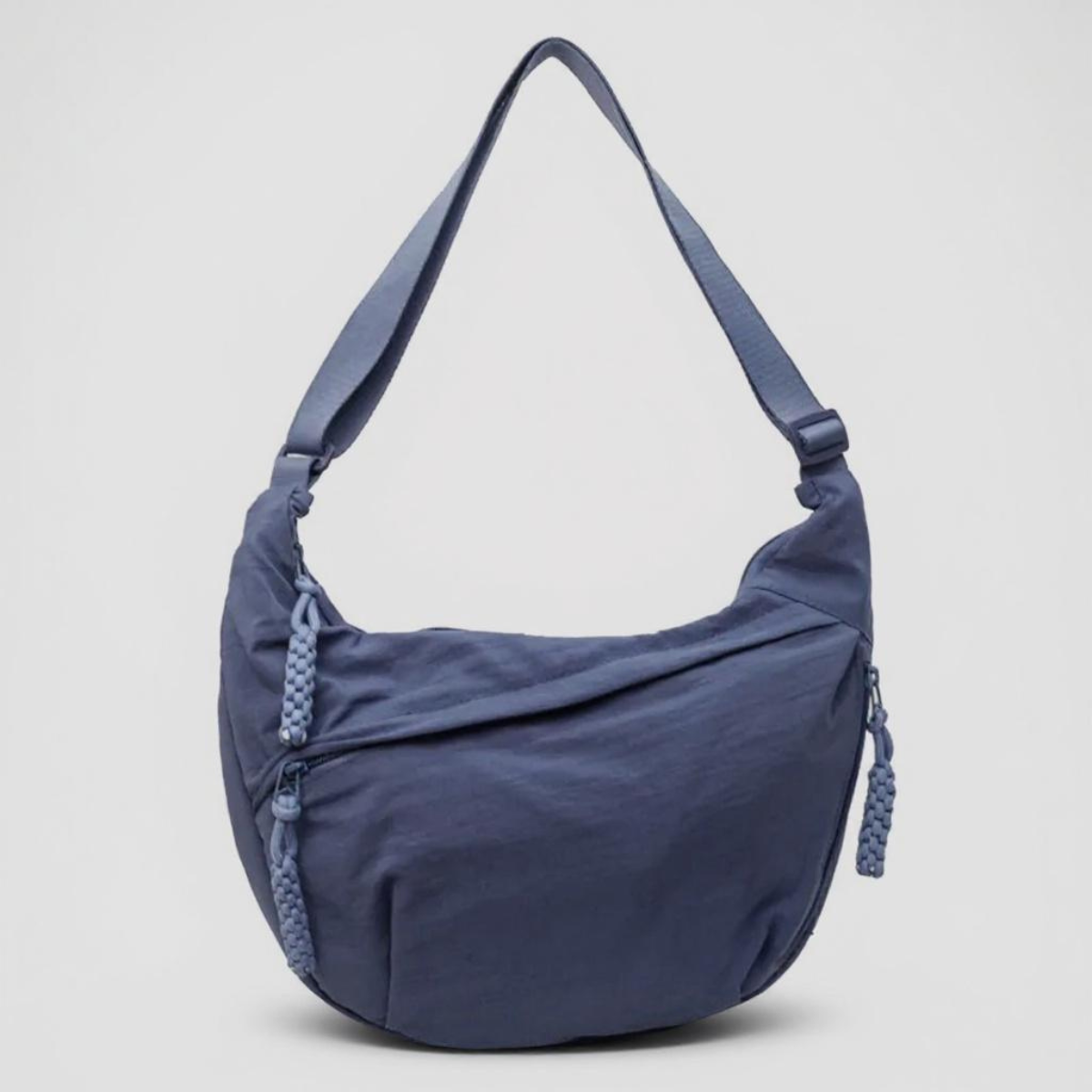 Borsa Tracolla Donna in Nylon con Tasche Multiple
