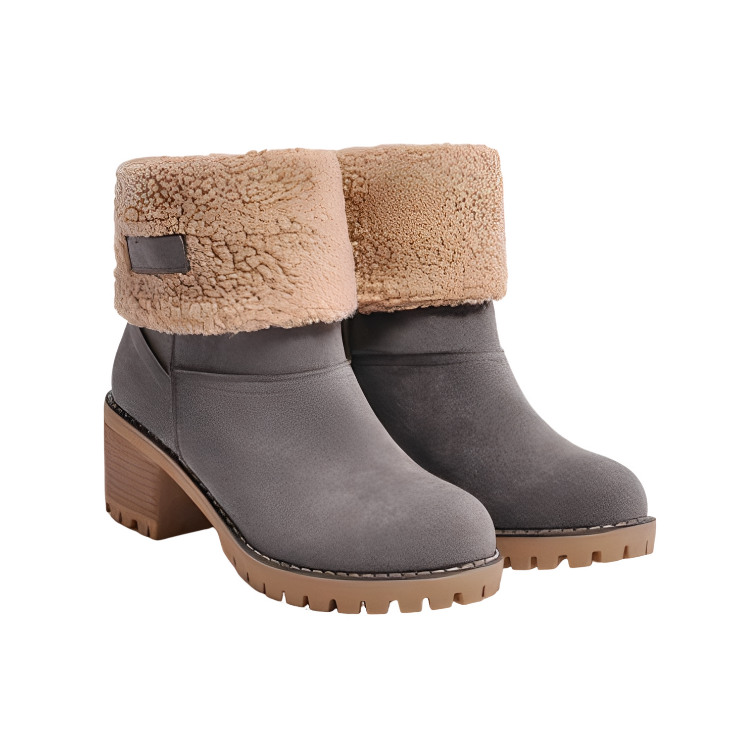 Donna - Stivaletti in pelle scamosciata - Stile invernale