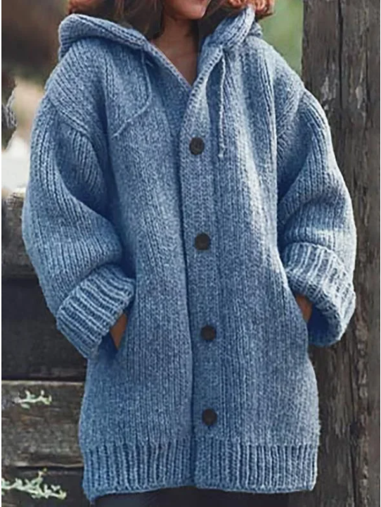 Gilet Oversized da Donna con Cappuccio – Adatto per Uso Casual e Autunnale