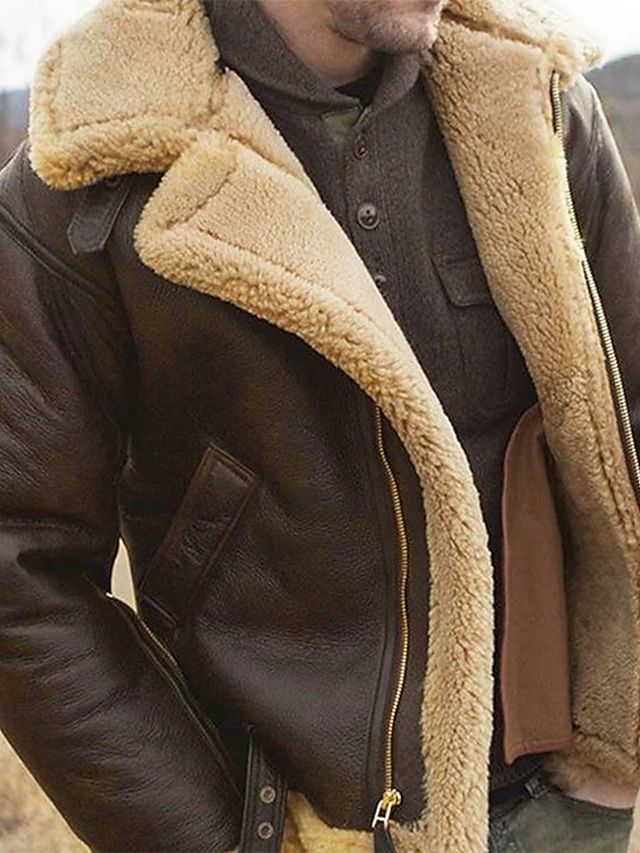 Giacca in Pile Uomo Casual - Giubbotto Invernale Girocollo