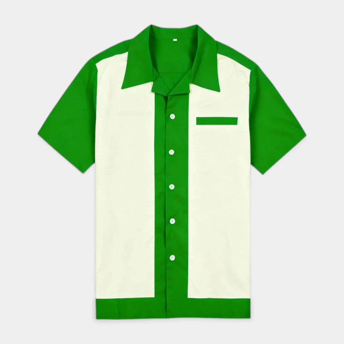 Camicia Uomo Manica Corta Collo Camp a Bottoni