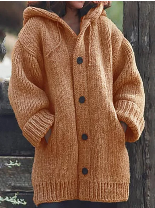 Gilet Oversized da Donna con Cappuccio – Adatto per Uso Casual e Autunnale