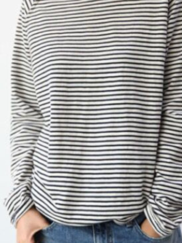 Blusa Slim Fit da Donna – Casual per Primavera e Autunno, con Maniche Lunghe