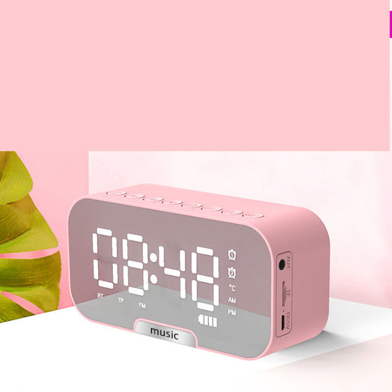Sveglia Digitale a Specchio LED con Altoparlante Bluetooth e Radio FM