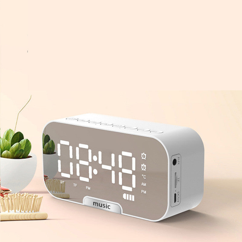 Sveglia Digitale a Specchio LED con Altoparlante Bluetooth e Radio FM