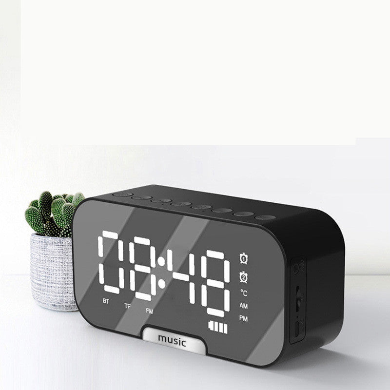 Sveglia Digitale a Specchio LED con Altoparlante Bluetooth e Radio FM
