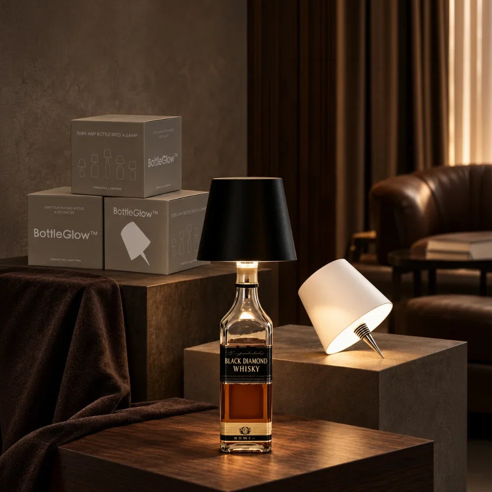 Tappo LED per Bottiglia Ricaricabile - Luce Decorativa a 3 Toni