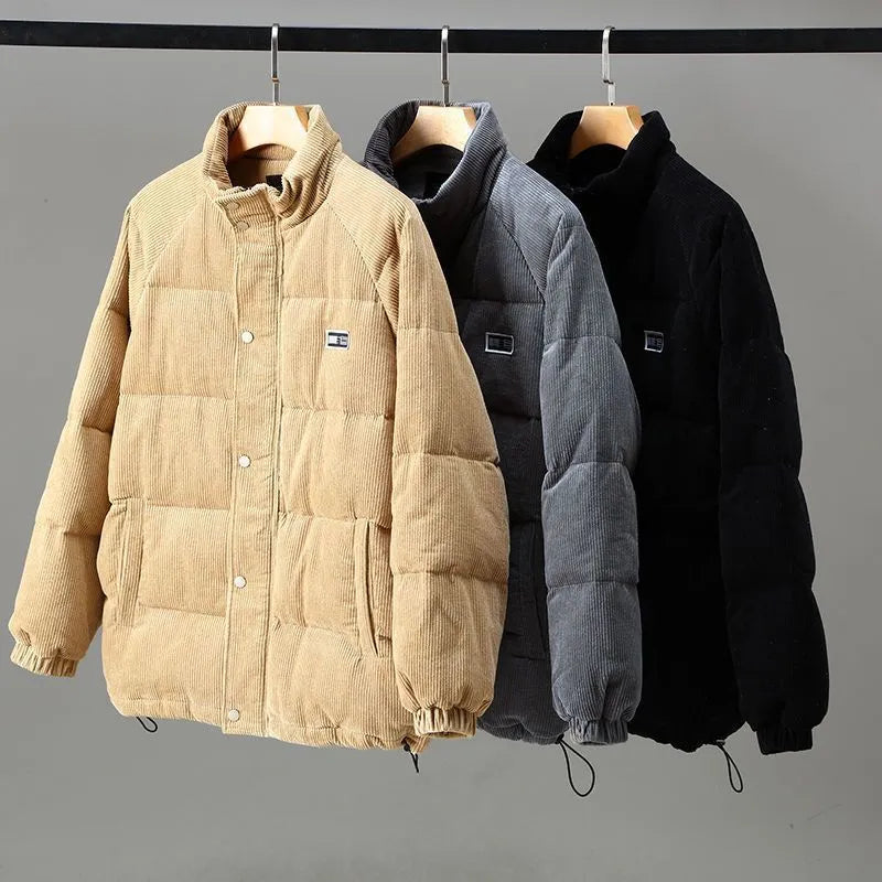 Giacca Trapuntata Uomo Collo Alto con Zip Integrale