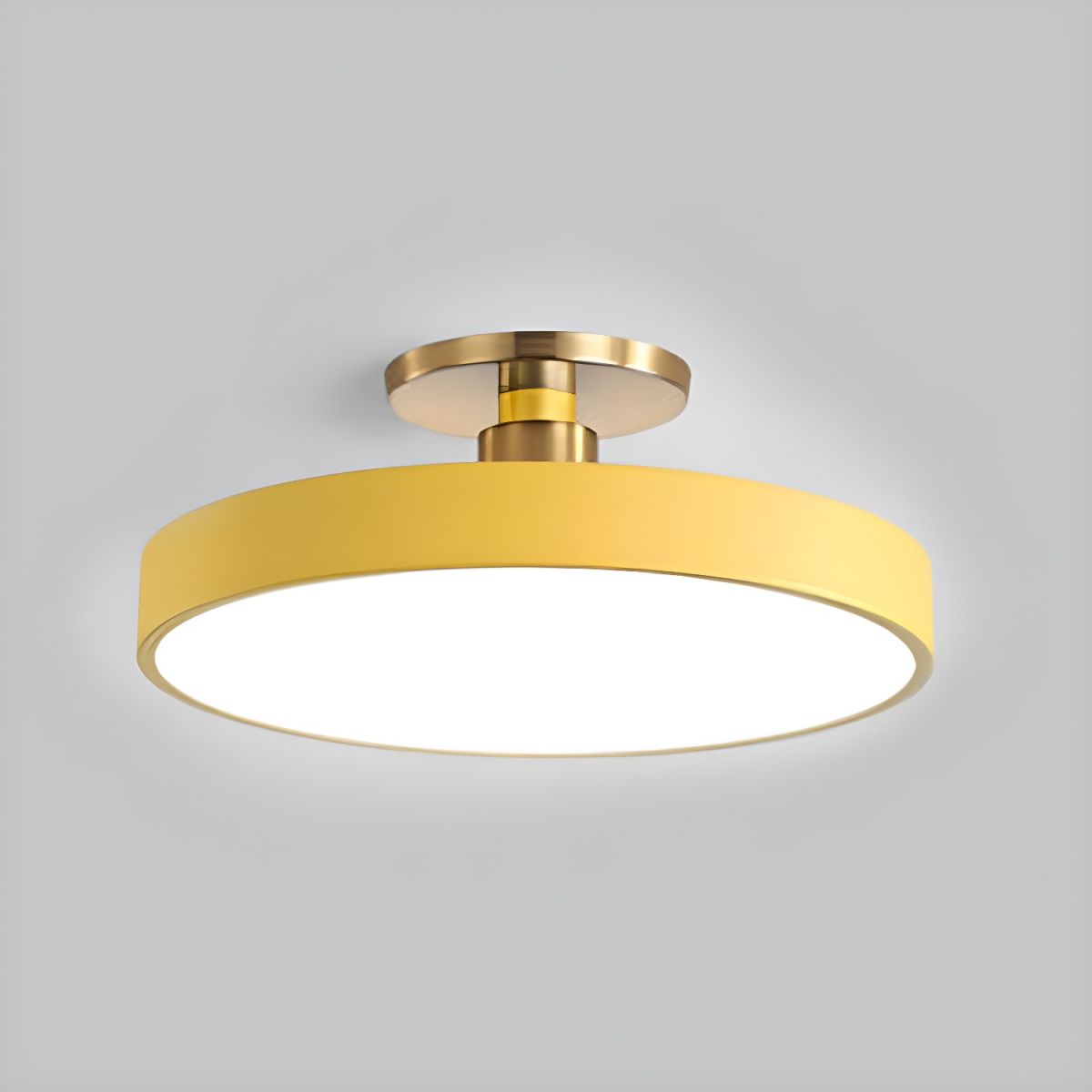 Plafoniera LED Rotonda Moderna a Soffitto, Montaggio Semi a Incasso