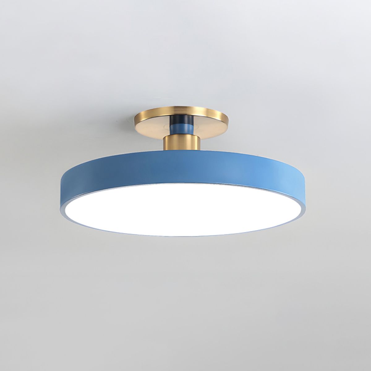 Plafoniera LED Rotonda Moderna a Soffitto, Montaggio Semi a Incasso