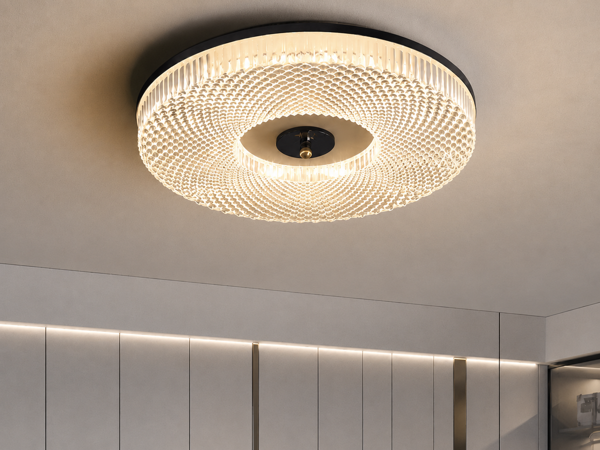 Lampada da Soffitto LED Decorativa a Linee Concentriche