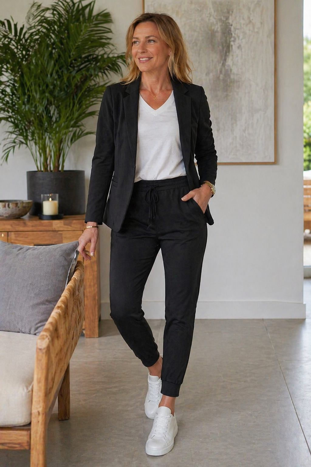Tailleur Donna Blazer e Pantaloni - Completo Elegante Due Pezzi