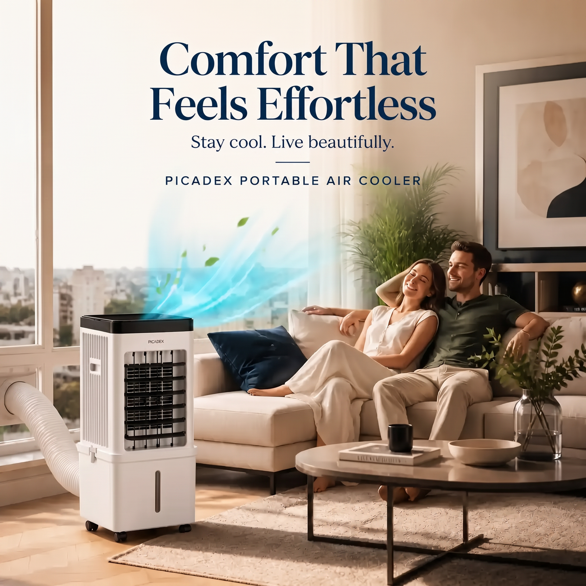 Climatizzatore Portatile 12000 BTU 3 in 1 - Raffrescatore, Ventilatore e Deumidificatore