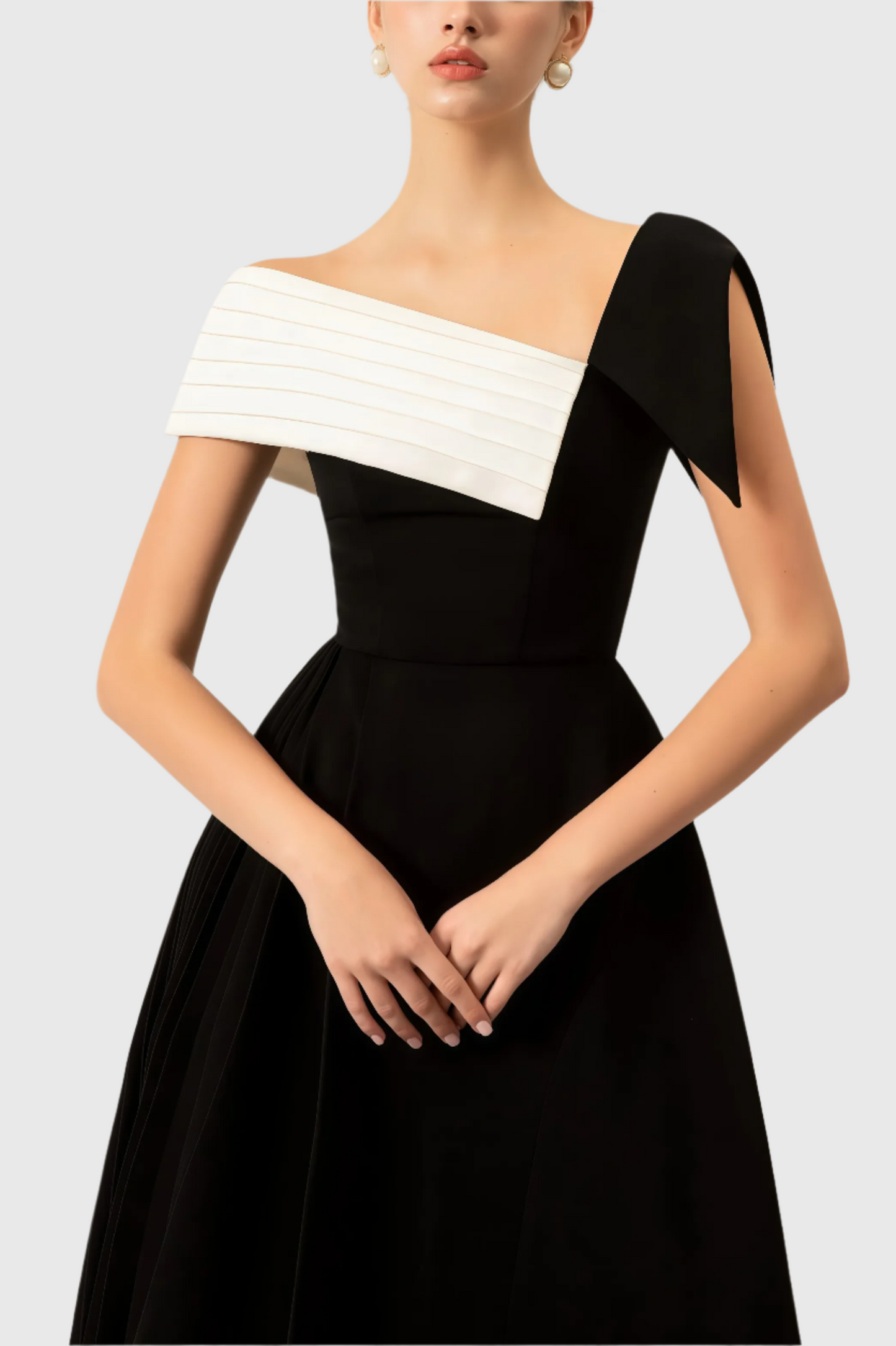 Abito Midi A-Line da Donna – Con Una Spalla, Adatto per Occasioni Festive
