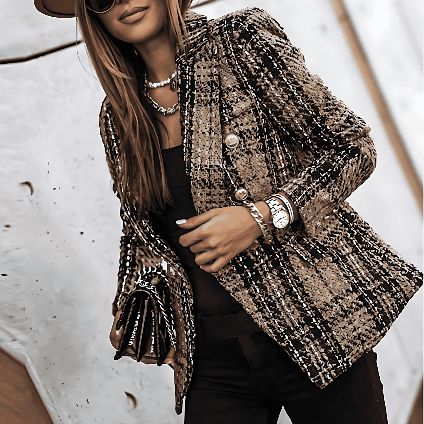 Donna - Blazer classico con chiusura singola
