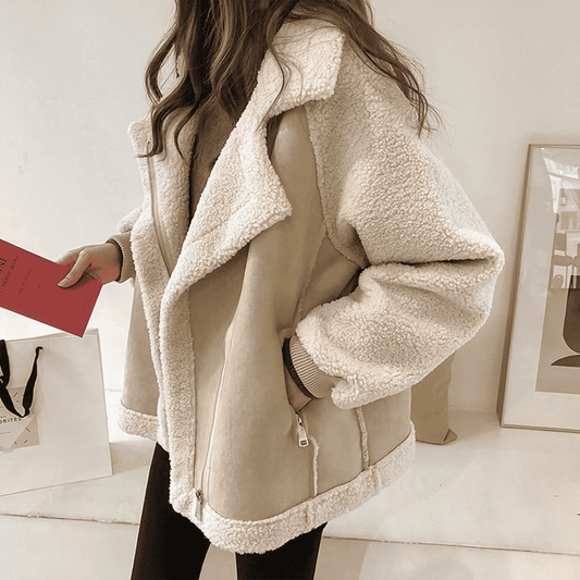 Donna - Cappotto oversize in morbido finto shearling