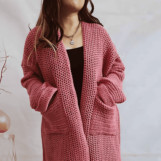 Donna - Cardigan a maglia grossa