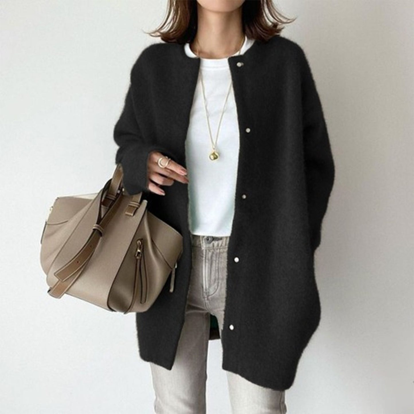Donna - Cardigan in maglia morbida