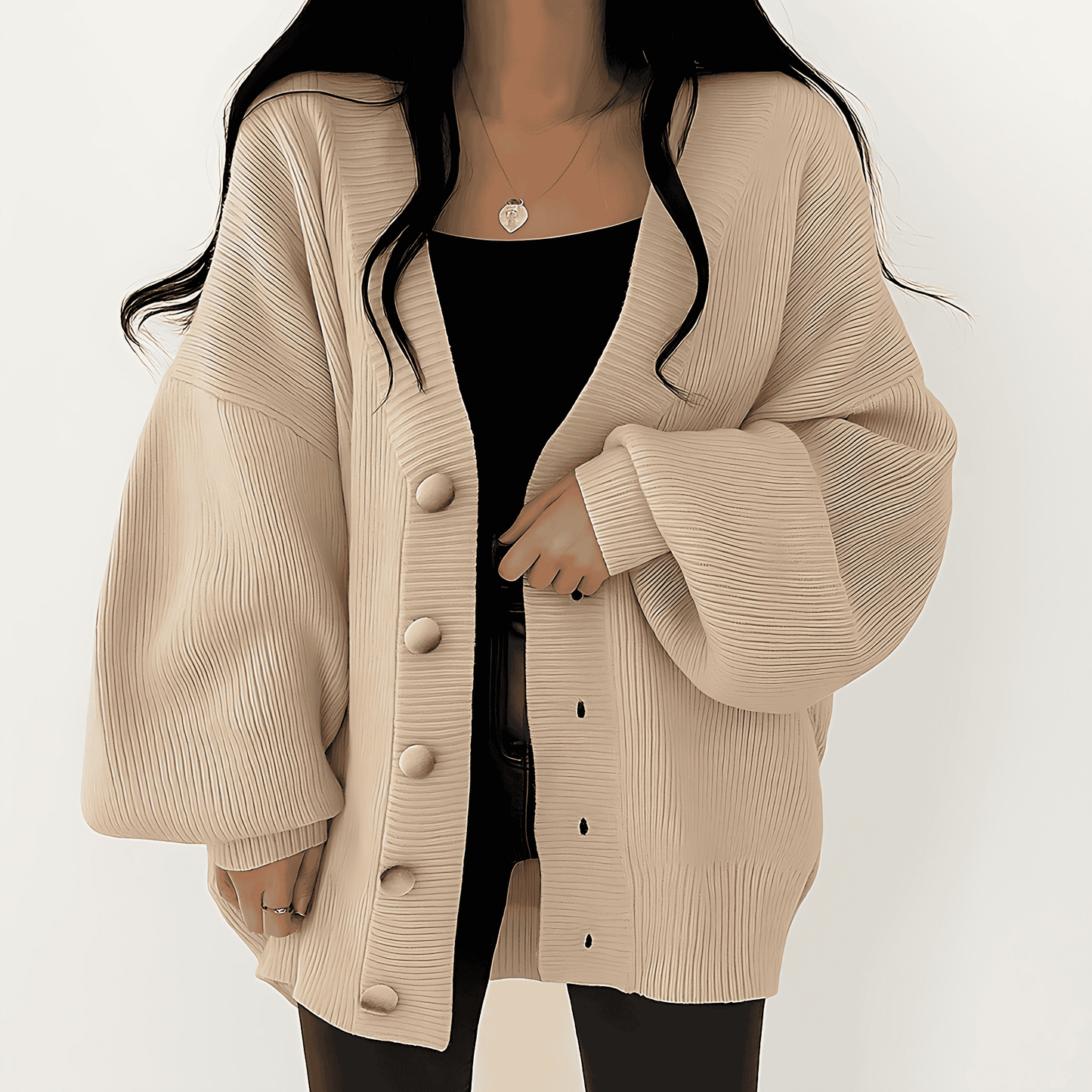 Donna - Cardigan oversize - Button-Down